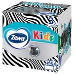 Салфетки косметические Zewa Kids Zoo Cube детские 3-х слойные 60шт