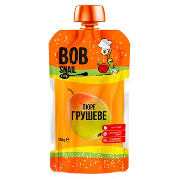 Bob Snail Pears Puree 250g - buy, prices for NOVUS - photo 1