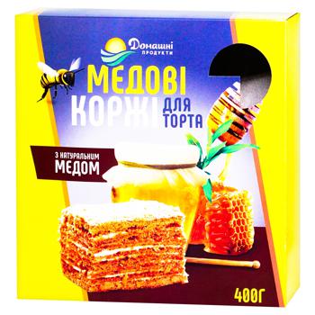 Коржи для торта Домашние продукты Медовые 400г - купить, цены на NOVUS - фото 1
