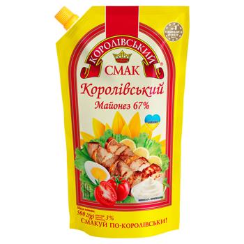 Майонез Королівський Смак Королівський 67% 500г - купити, ціни на Auchan - фото 1