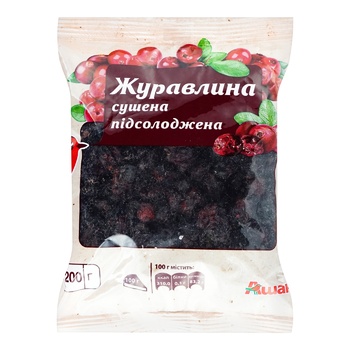 Журавлина сушена Auchan 200г - купити, ціни на Auchan - фото 1