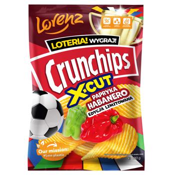 Чипсы Crunchips X-Cut со вкусом хабанеро 130г - купить, цены на NOVUS - фото 1