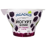 Йогурт Молокія Белый Ежевика на подушке из ягод 5,7% 140г