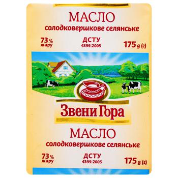 Масло Звени Гора крестьянское сладкосливочное 73% 175г - купить, цены на NOVUS - фото 2