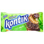 Konti Super Kontik Sandwich Cookies with Nut Flavor in Glaze 90g