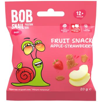 Bob Snail Apple-Strawberry Fruit Snack 20g - buy, prices for NOVUS - photo 1