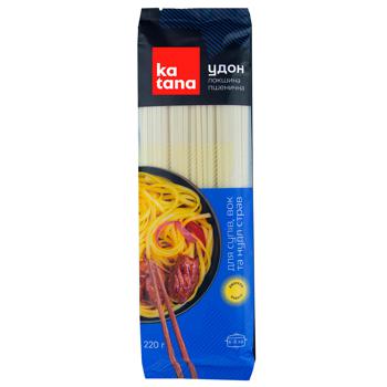 Макаронные изделия Katana Лапша Удон пшеничная 220г - купить, цены на МегаМаркет - фото 1