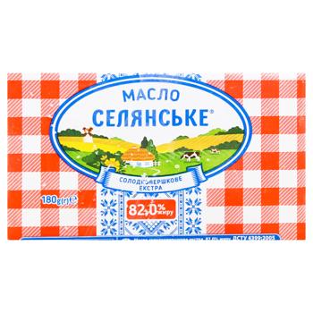 Масло Селянське Экстра сладкосливочное 82% 180г - купить, цены на NOVUS - фото 2