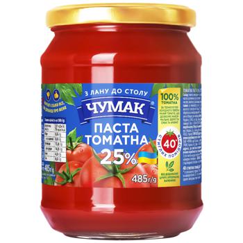 Chumak Tomato Paste 25% 485g - buy, prices for MegaMarket - photo 1
