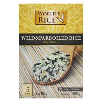 Рис World's Rice Дикий+Парбоїлд в пакетиках 5х80г - купити, ціни на МегаМаркет - фото 2