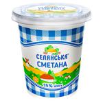 Сметана Селянська 15% 300г
