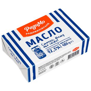 Масло РадиМо Селянське 72,5% 180г - купити, ціни на Auchan - фото 1