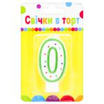 Festa Cake Candle Numeral 0