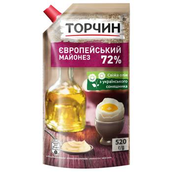 Майонез ТОРЧИН® Европейский 520г - купить, цены на NOVUS - фото 1