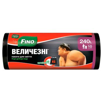 Пакети для сміття Fino Величезні 240л 10шт - купити, ціни на Auchan - фото 2