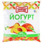 Йогурт Злагода Персик з цукром 1% 400г