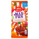 Korona Max Fun Milk Chocolate with Mango Pineapple Passion Fruit Explosive Caramel and Effervescent Balls 150g