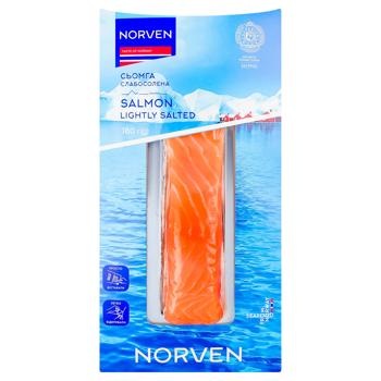 Семга Norven филе-кусок слабосоленая 180г - купить, цены на МегаМаркет - фото 1