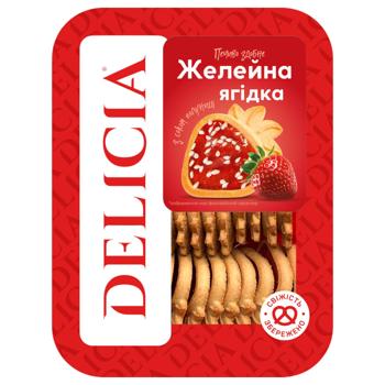 Delicia Zheleyna Yagidka Strawberry Flavored Cookies 300g - buy, prices for NOVUS - photo 4