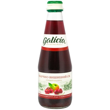 Galicia Apple-Cherry Juice 0.3l - buy, prices for MegaMarket - photo 1