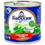 Горошек Бабусин Продукт зеленый 420г