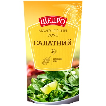 Майонез Щедро Салатный 30% 150г - купить, цены на МегаМаркет - фото 1