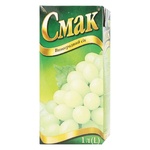 Сок Смак виноградный 1л