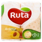 Туалетний папір Ruta Aroma персик 2-шаровий  4шт