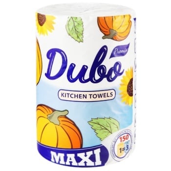 Рушники паперові Диво Premio Maxi двошарові 150 аркушів - купити, ціни на Auchan - фото 1