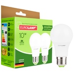 Лампочки Eurolamp LED А60 10W E27 3000K 2шт