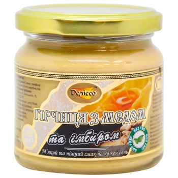 Delisso Mustard with Honey and Ginger 200g - buy, prices for MegaMarket - photo 1