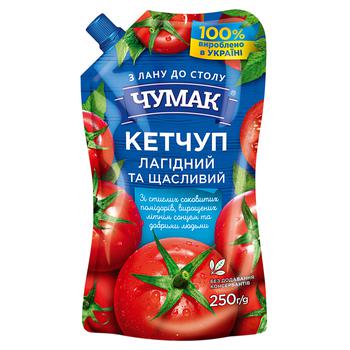 Кетчуп Чумак Нежный 250г - купить, цены на NOVUS - фото 1