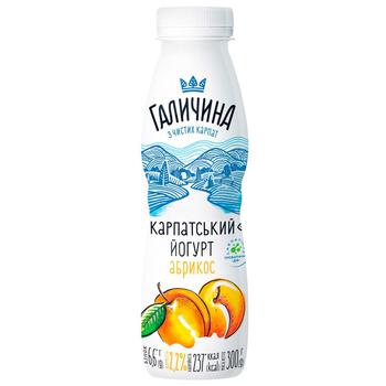Йогурт Галичина Абрикос 2,2% 300г - купити, ціни на МегаМаркет - фото 1